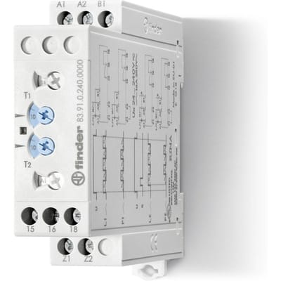 Finder 83.91.0.240.0000 Tijdrelais Multifunctioneel 1 stuk(s) Tijdsduur: 0.05 s (min) 1x wisselcontact