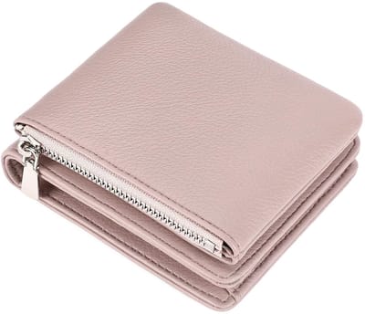 Dailygoods- Portemonnee Dames Klein - RFID-blokkering - Veganistisch Leer - Afneembare Ritssluiting - Muntvak - Compact Formaat - Damesportefeuille