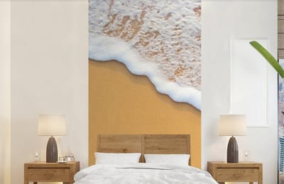 Behang - Fotobehang Strand - Water - Zee - Tropisch - Zomer - Breedte 120 cm x hoogte 240 cm