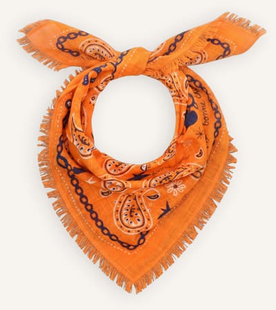 BONNIE STUDIOS Farm Scarf Sjaals Dames - Oranje - Maat ONESIZE