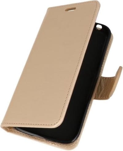 Goud Wallet Case Hoesje voor Huawei Honor 7X