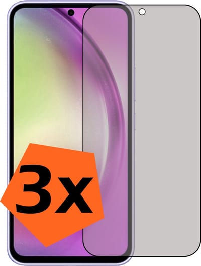 Screenprotector - 3 Stuks - Geschikt voor Samsung Galaxy A54 - Privacy Filter - Gehard Glas - Beschermglas - Tempered Glass - Screen Protector