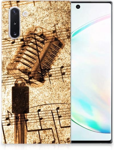 Samsung Galaxy Note 10 Siliconen Hoesje met foto Bladmuziek