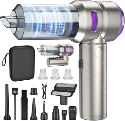 Draagbare Kruimeldief - Mini Stofzuiger - Auto Interieur Reinigen - 18000 Pa Sterke Zuigkracht - 0.5 Liter - Zwart
