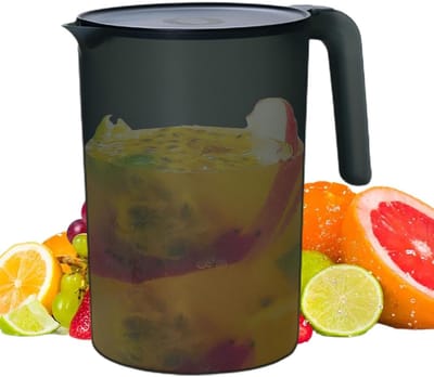 Waterkan met Deksel - Drankreservoir Theekan - Koud Warm Dranken - Hittebestendig Ontwerp - 2 Liter Inhoud - Wit