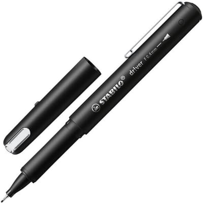 Fineliner STABILO dr!ver fijn zwart