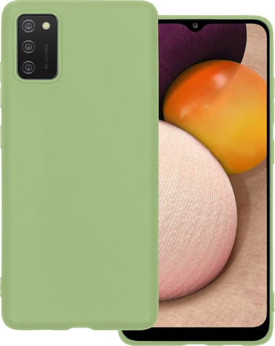 Hoesje Geschikt voor Samsung Galaxy A03s - Sterk & Shockproof - Hoes Cover - Siliconen Case - Groen