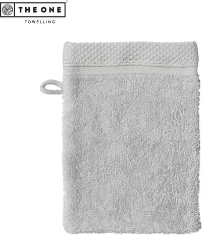 The One Towelling Ultra Deluxe washand - 16 x 21 cm - Washandje - 100% katoen - Zilvergrijs