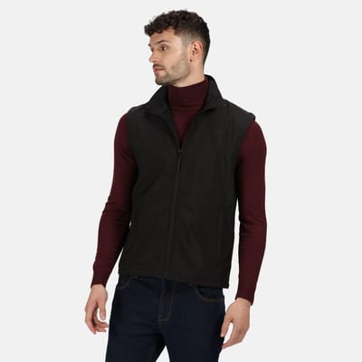 Regatta Professionele Heren Klassieke Lichtgewicht Softshell Bodywarmer (Zwart)