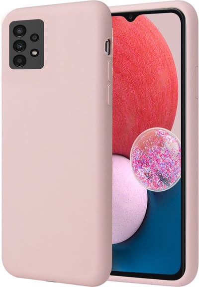 Hoesje geschikt voor Samsung A13 4G - Liquid Back Case Cover Rose
