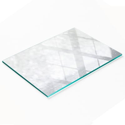 Decoratieve glazen keukenplank voor het snijden en serveren van kleine items 80x52 cm