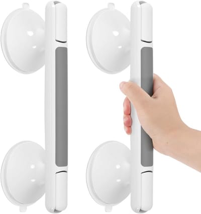 Veiligheidshandgrepen - Badkamer handgrepen - Veilig douchen - Zonder boren montage - 32 cm lengte