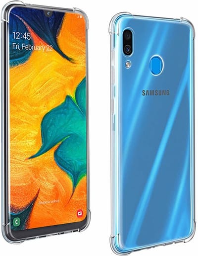 Ntech Hoesje Geschikt Voor Samsung Galaxy A40 Transparant Anti Shock Back hoesje