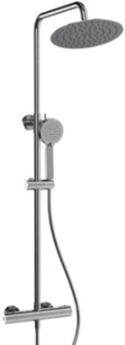 Rondo regendoucheset met hoofddouche 25 cm handdouche 3 Standen chroom