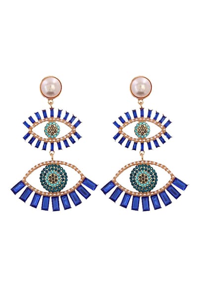 Margot Bardot Kia Eye Oorbellen Blue