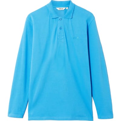 Ellesse Heren Nerola Langsleeve Polo Shirt (Blauw)