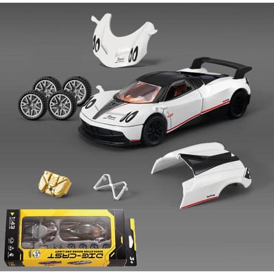 1:43 Pagani Huayra Dinastia Toyota Ae86 Superauto Legering Montage Modelauto Sport Racevoertuig Kinder Speelgoedauto Verjaardagscadeau black