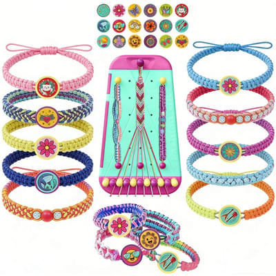 Outil de tressage de bracelet en fil rouge portable DIY Outil fixe Support de collier Maison Support de cordon multifonctionnel