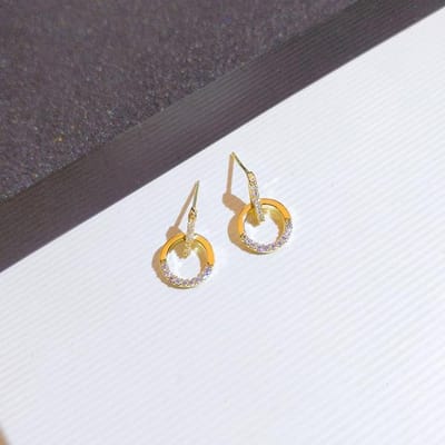 Fine Aretes De Plata De Ley 925 Mujer boucle d'oreille pour femmes origine argent 925 bijoux diamant bijoux fête pierres précieuses boucles d'oreilles blanc