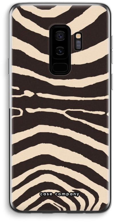 Case Company® - Hoesje geschikt voor Samsung Galaxy S9 Plus hoesje - Arizona Zebra - Soft Cover Telefoonhoesje - Bescherming aan alle Kanten en Schermrand