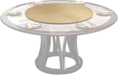 Houten Draaitafel - Dienblad Roterend - Gezellig Tafelen - 360 Graden Rotatie - 50-100 cm - Houtkleur
