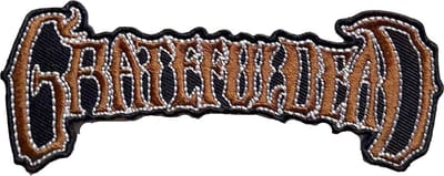 Grateful Dead - Gold Logo Patch - Multicolours