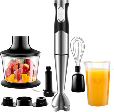 DnA® Staafmixer Set - Staafmixer Met Hakmolen - Hakmolen - Mixer Set - Zwart - 25cm x 23cm x 14cm