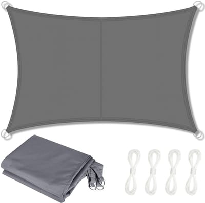 Unyqoos® Rechthoekig Zonnescherm van 4x3m met Hoogwaardige UV-Bescherming voor Buitenruimtes