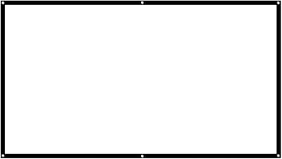 Projectiescherm - Beamer doek - Thuisbioscoop creëren - Ultrahelder beeld - 100 inch - Wit