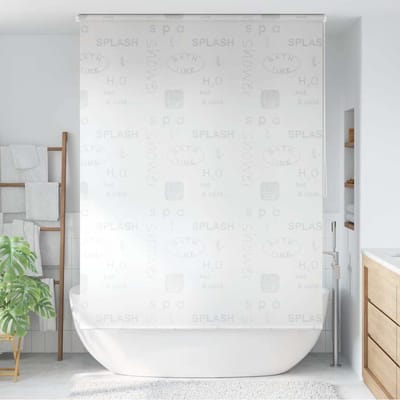 vidaXL - Rolgordijn - voor - douche - 140x240 - cm - splash