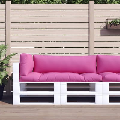 vidaXL - Palletkussens - 3 - st - oxford - stof - roze