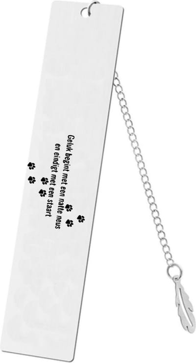 Akyol - geluk begint met een natte neus en eindigt met een staart boekenlegger - Quotes - de liefste hond - quotes - mensen die houden van honden - verjaardagscadeau - verjaardag - cadeau - kado - geschenk - gift