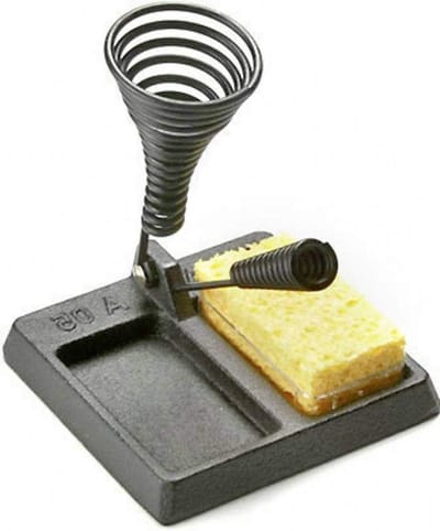 Opbergstandaard met spiraalveer en viscosespons - soldeerbout accessoire - 0A05