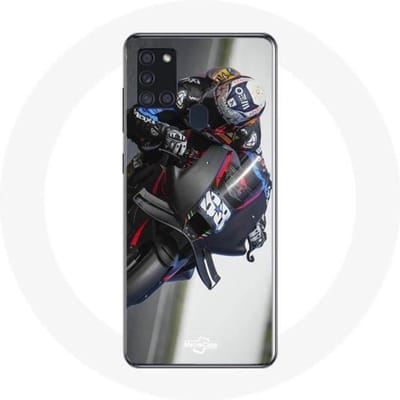 Coque - maniacase - Samsung Galaxy A21S - Noir - Souple - Miguel Oliveira Moto GP 88 noir