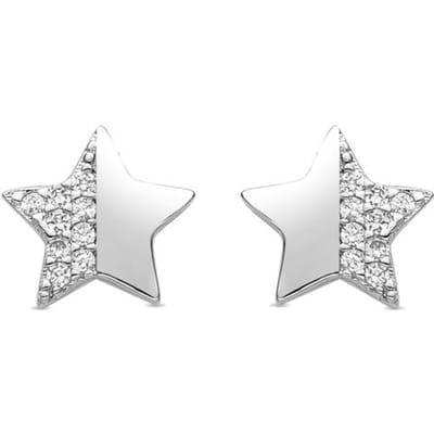 Luxenter Rhodium Plated Briljant Zirkonia Oorbellen - Shial