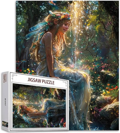 Legpuzzel 1000 stukjes - Landschap Puzzel - Ontspanning Thuis - Glinsterend Feeënvlak - 50 x 50 cm - Kunstwerk