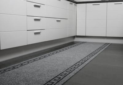 JYG Tapijtloper Greece Grijs 50 x 150 cm - Keukenloper - Anti Slip - snijdbaar