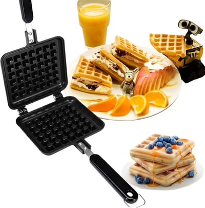 Non-Stick Wafelijzer voor Thuisgebruik - Ideaal voor Perfecte Wafels, Bakvorm en Keukenaccessoire