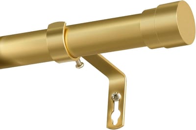 Gordijnstok - Gordijnroede - Raambekleding Ophangen - Verstelbare Lengte - 76-190 cm - Goud