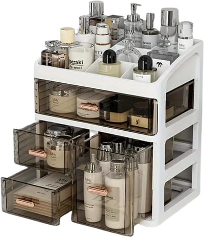 Nivard make Up Organizer - Koffer - Tas - Makeup - Lades - Skincare - Cosmetica - Wit