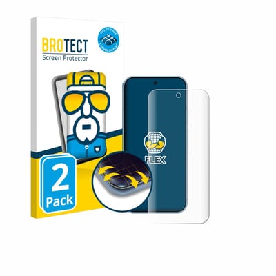 BROTECT - Screenprotector voor Google Pixel 9 / 9 Pro / 10 / 10 Pro - Folie Beschermfolie transparant volledig dekking - 2 Stuks