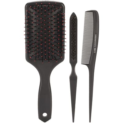 3-delige Haarkam Set Puntkam Paddle Haarkam Haarborstel Gemakkelijk Ontwarren Styling Tools