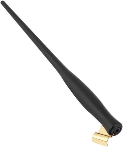 Elegante Plastic Dip Pen Houder voor Engelse Calligrafie, Tekeningen en Caricaturen met Verwijderbare Metalen Flens