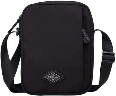REPLAY schoudertas Reporter Bag Black zwart