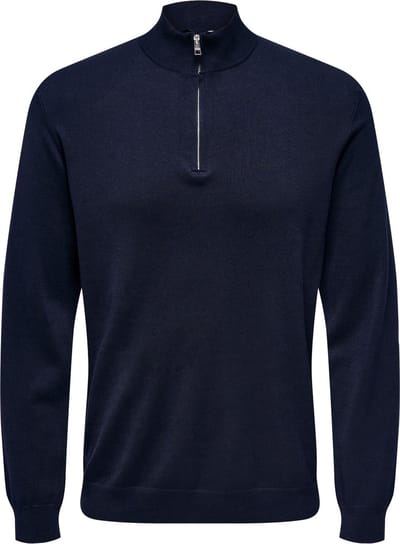 ONLY & SONS ONSWYLER LIFE REG 14 HALF ZIP KNIT NOOS Heren Trui - Maat L
