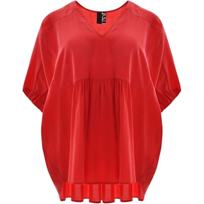 V-hals Fluid Blouse Dames Mat Fashion Modal