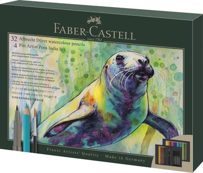 Faber-Castell aquarelpotloden set - Albrecht Durer & Pitt Artist Pen - 37-delig - FC-217553