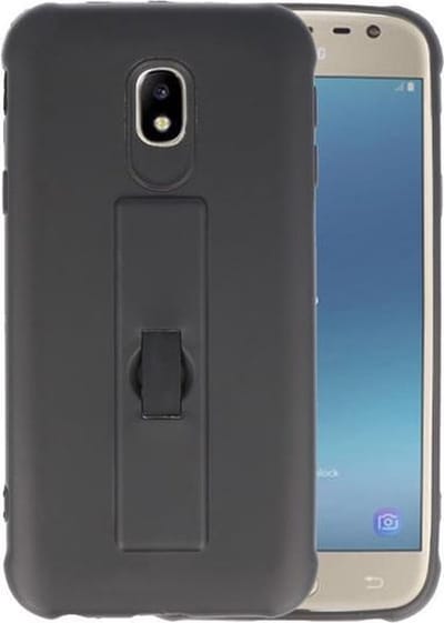 Zwart Carbon serie Zacht Case hoesje voor Samsung Galaxy J3 2017