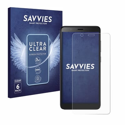 Savvies - Screenprotector voor ZTE Blade A32 - Folie Beschermfolie transparant 6 Stuks