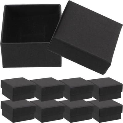10-delige papieren sieradenbox voor ringen, oorbellen, armbanden en kettingen, ideaal voor cadeauverpakking